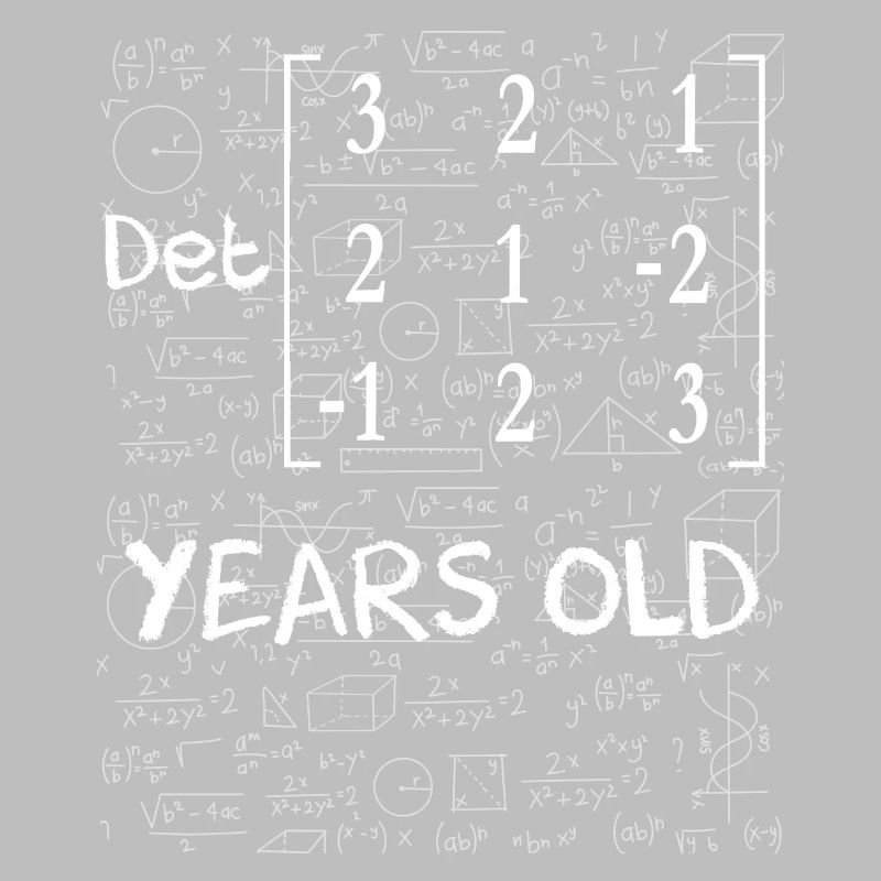 18e anniversaire 18 ans déterminant de matrice