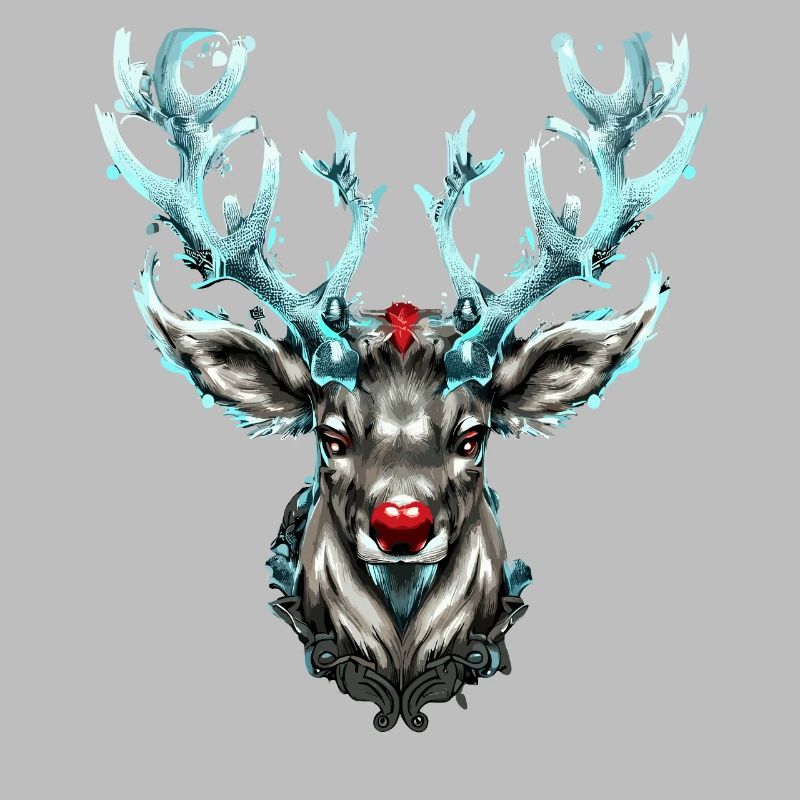 Nez rouge renne bois de cerf