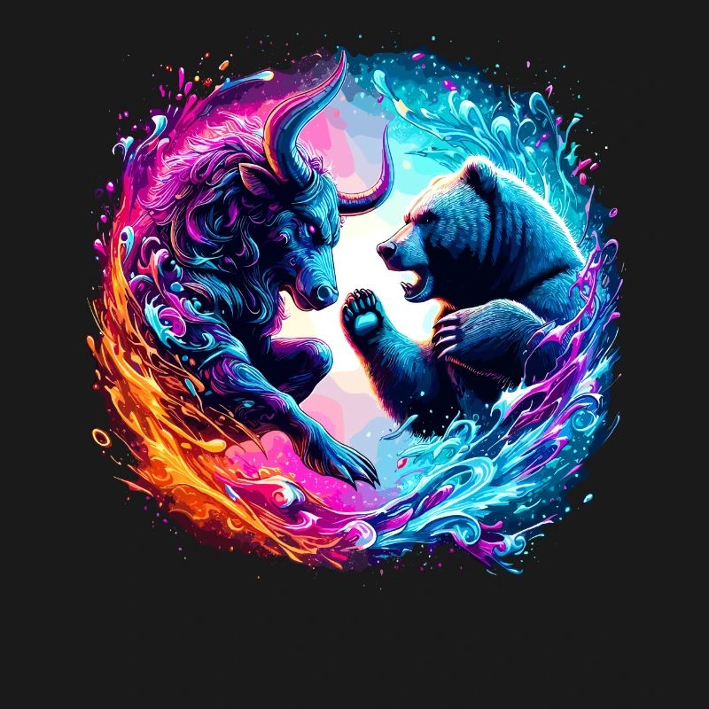 Bulle vs Bär Börsen Kampf