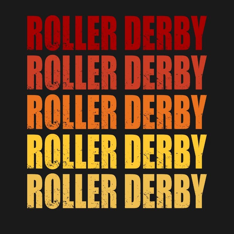 Roller Derby Rétro Vintage Graphique