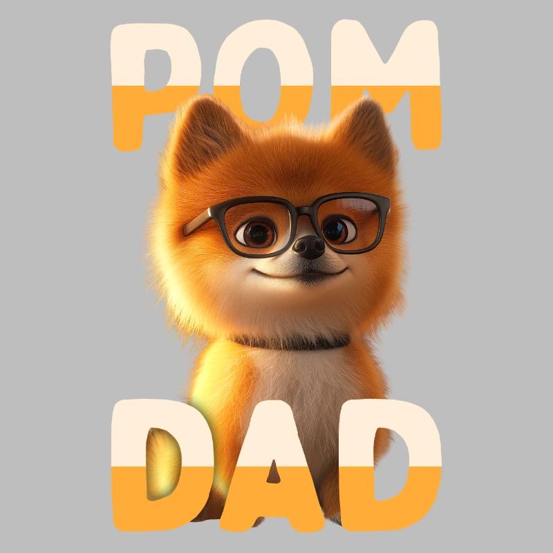Pom Dad Zwergspitz Daddy Spitz Papa Vatertag Pom