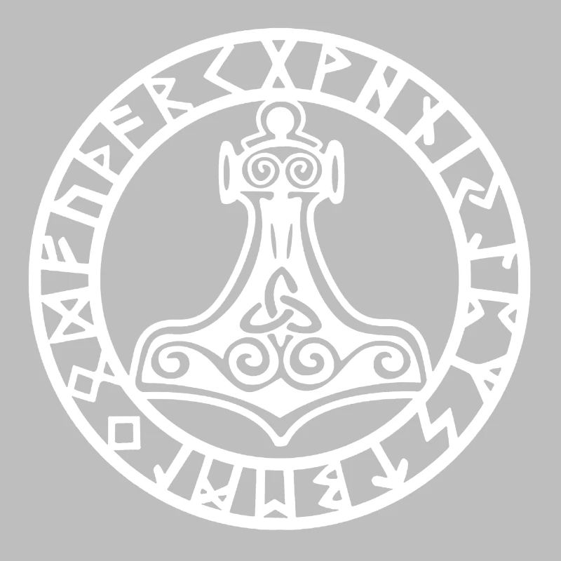 Marteau viking blanc