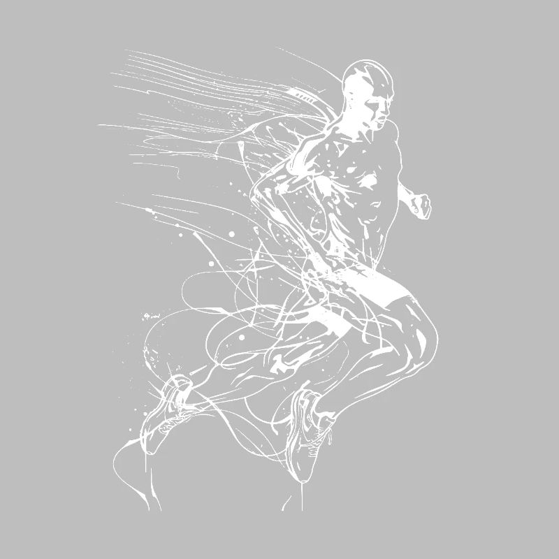 Jogger Line Art