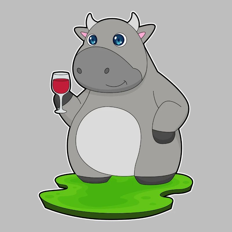 Vin rouge de vache
