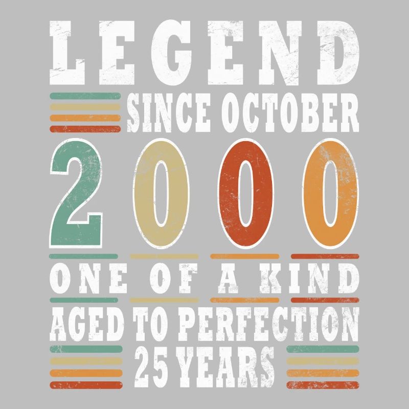 25th Birthday Legend October Year 2000