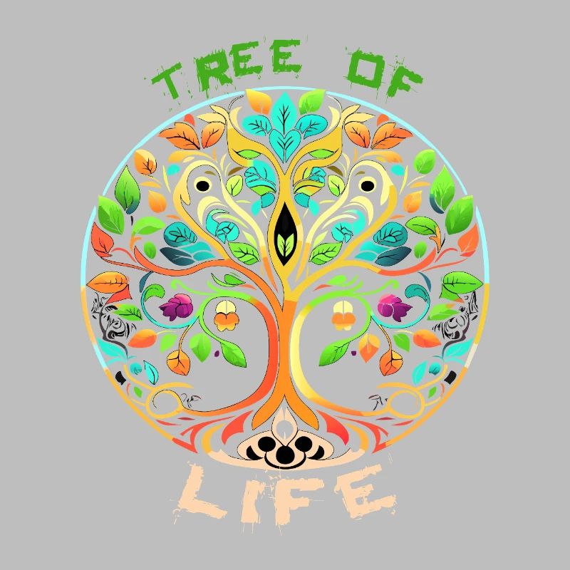 Rainbow Tree of Life Circle