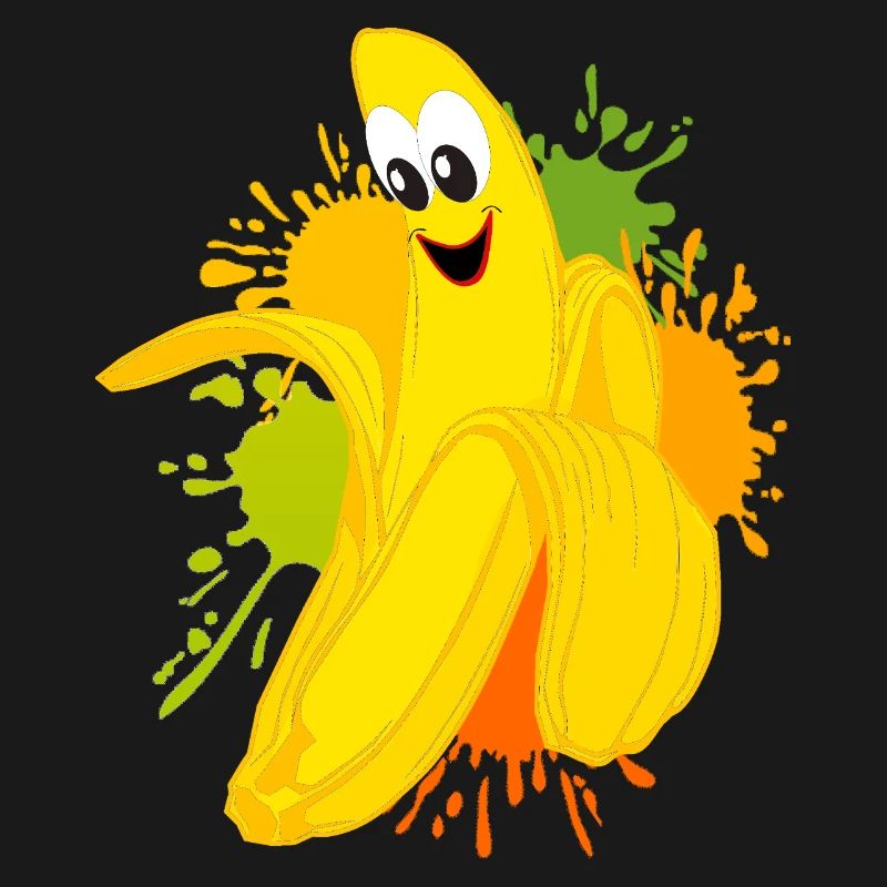 Explosion de couleur banane joyeuse