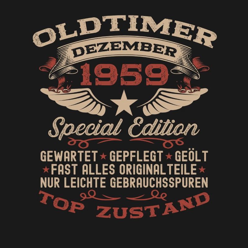 66. Geburtstag Geschenk Oldtimer Dezember 1959