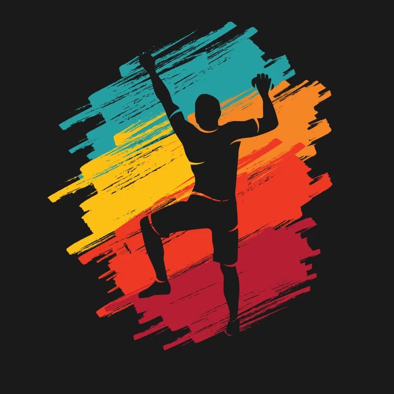 Klettern Berge Retro Kletterer Bouldern
