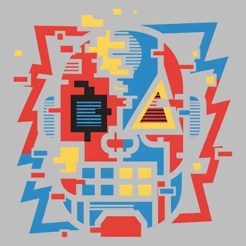 Face de bug abstraite