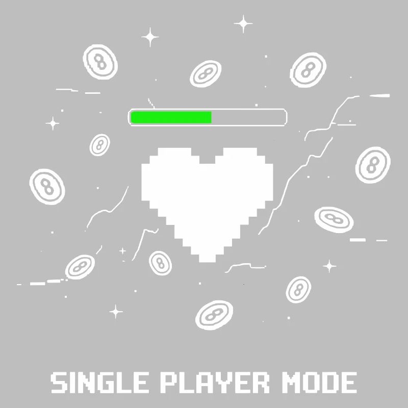 Single Player Mode Gamer Heart
