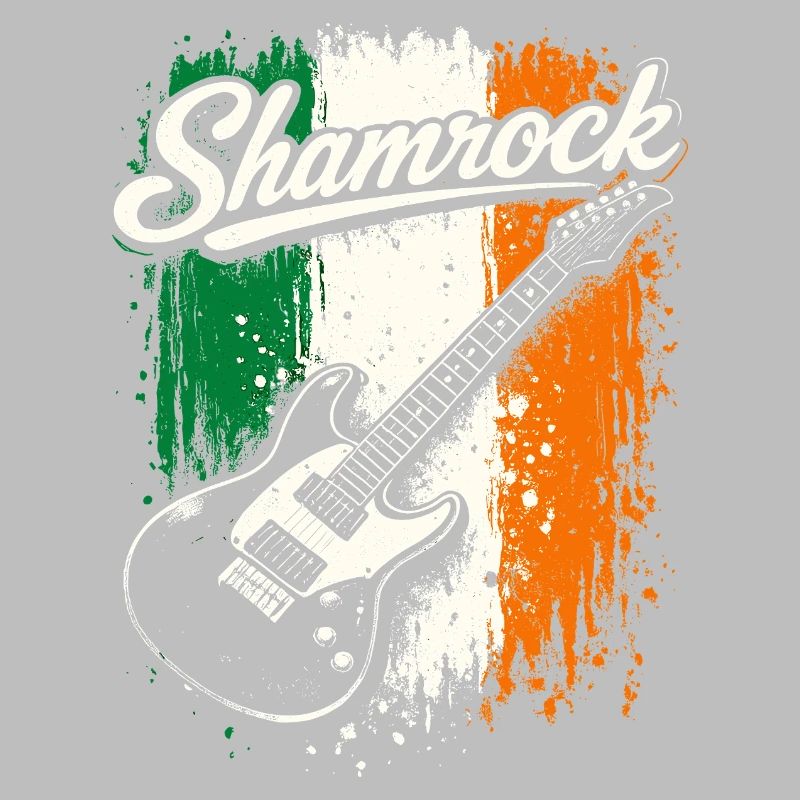 St Patrick E-Gitarre Irish Flag Rock