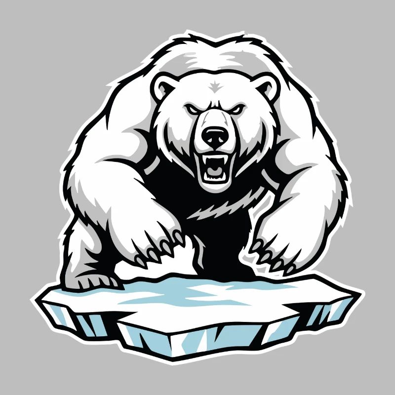 Arktischer Eisbär Maskottchen Maskottchen Bär