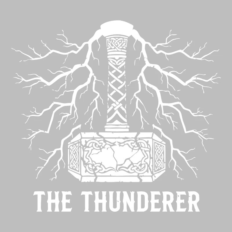 Der Donnerer Thors Hammer Mjölnir Blitz