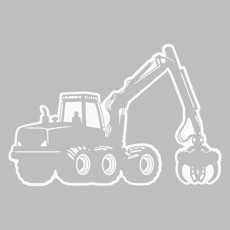 Silhouette de moissonneuse