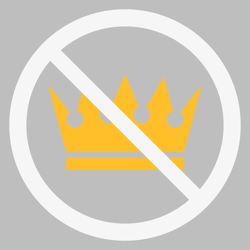 Pas de rois ! (Panneau de protestation / NEG 2C)