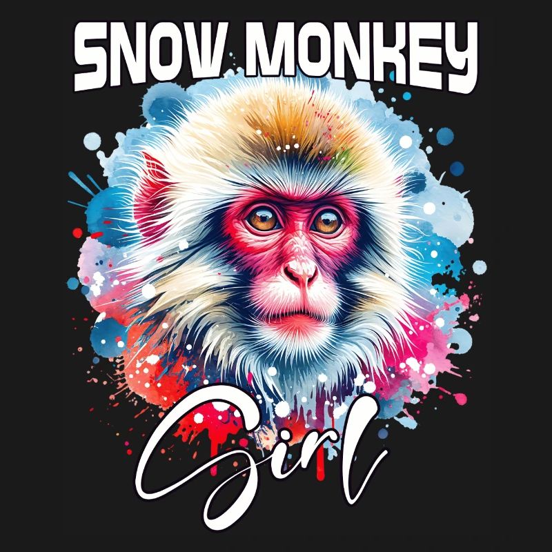 Snow Monkey Mädchen Schneeaffe
