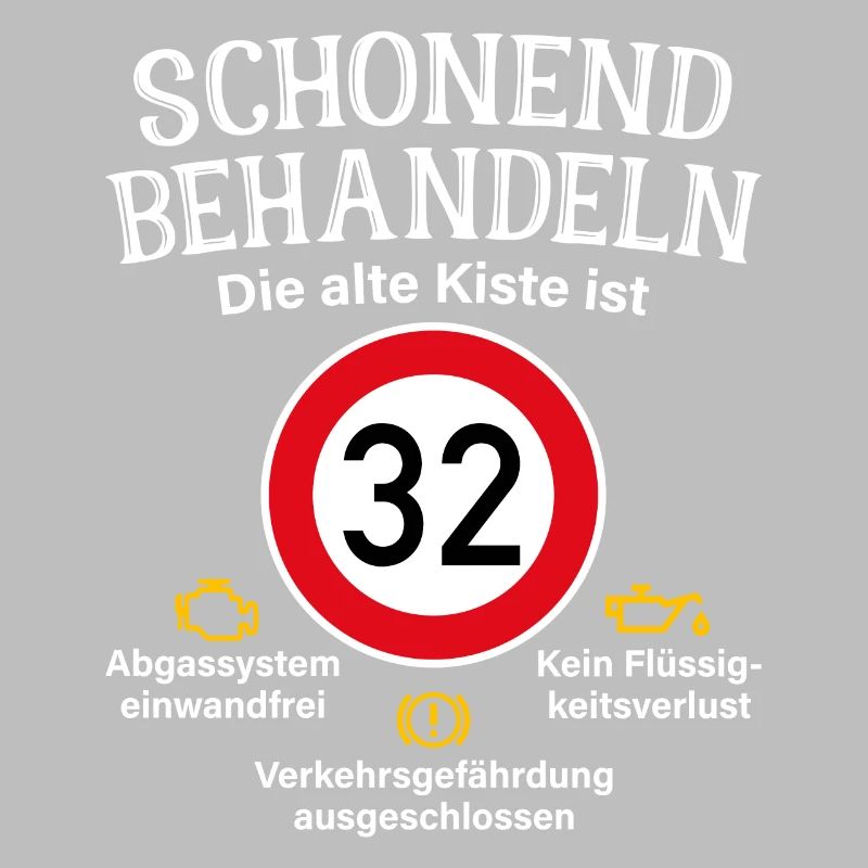 32. Geburtstag Schonend Behandeln 32 Alte Kiste 32