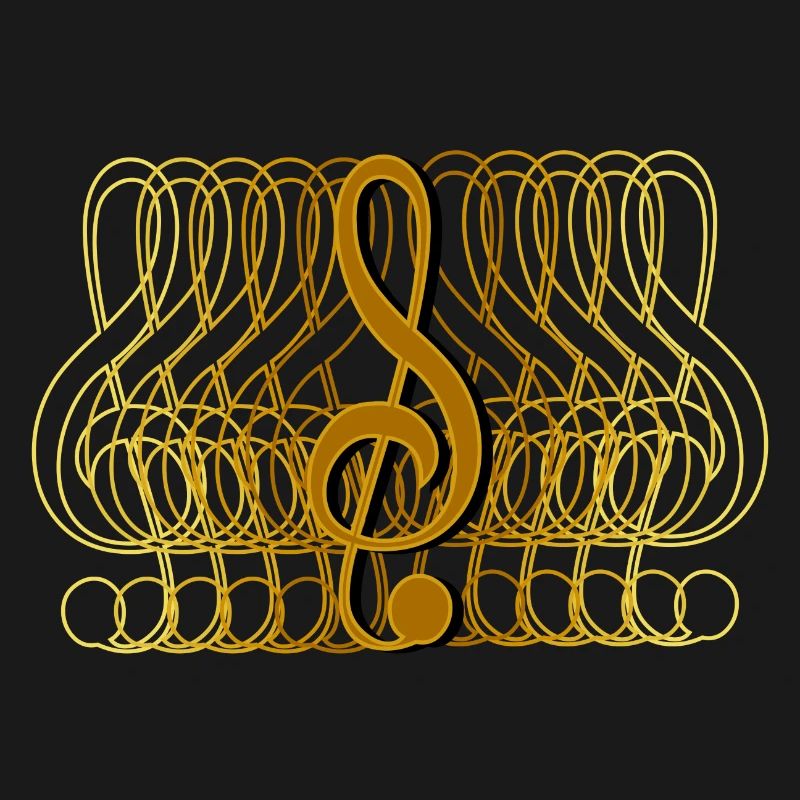 Clef cool gradient, fade, gradient
