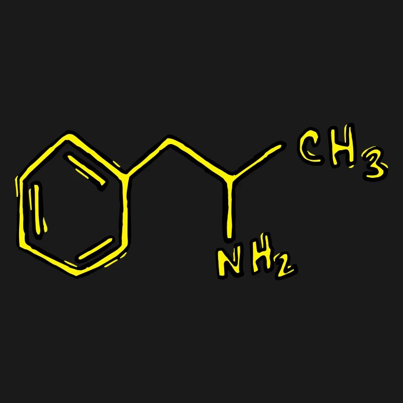Chimie des formules structurales de l'amphétamine