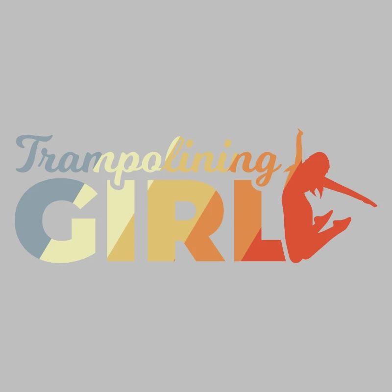 Lustiges Trampolin Mädchen