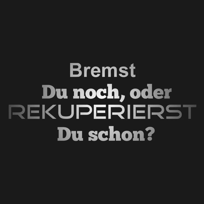 Bremst Du noch oder rekuperierst Du schon