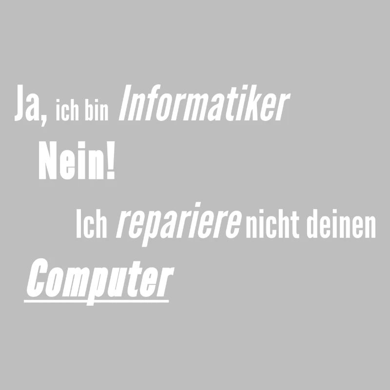 Informatiker Computer kaputt