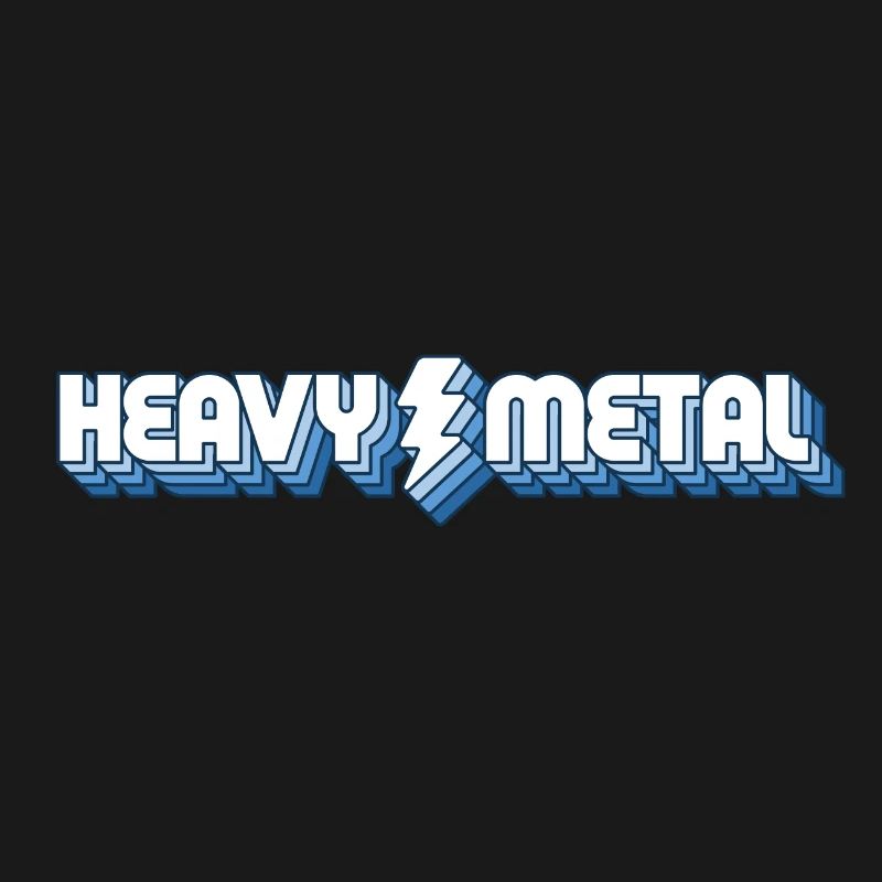 Conception de logo électrique en métal lourd