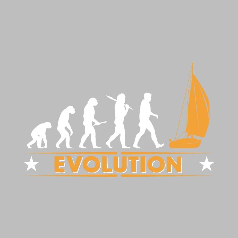 Segeln Evolution - orange/weiss