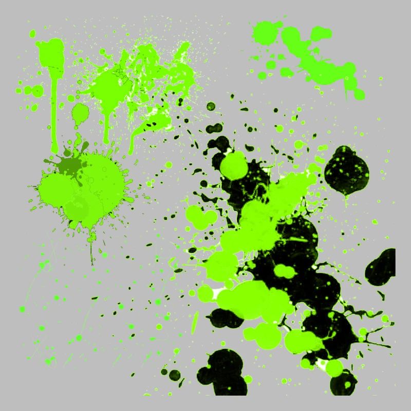 Green splatter