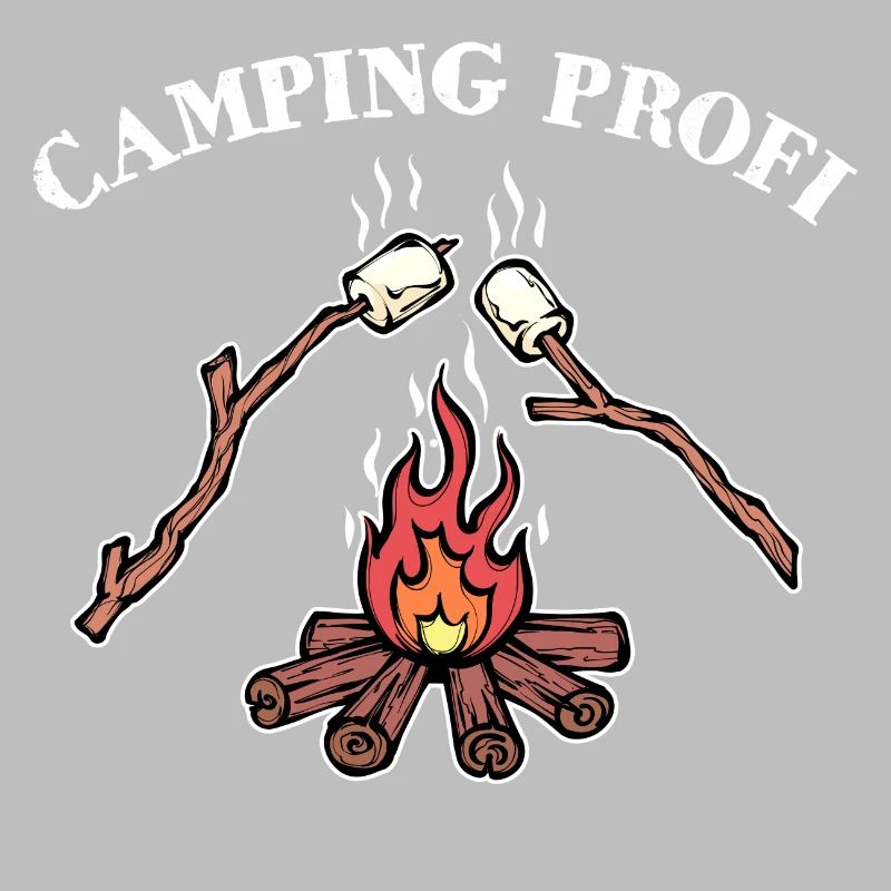 Déclaration de feu de camp de camping Randonneur de camping