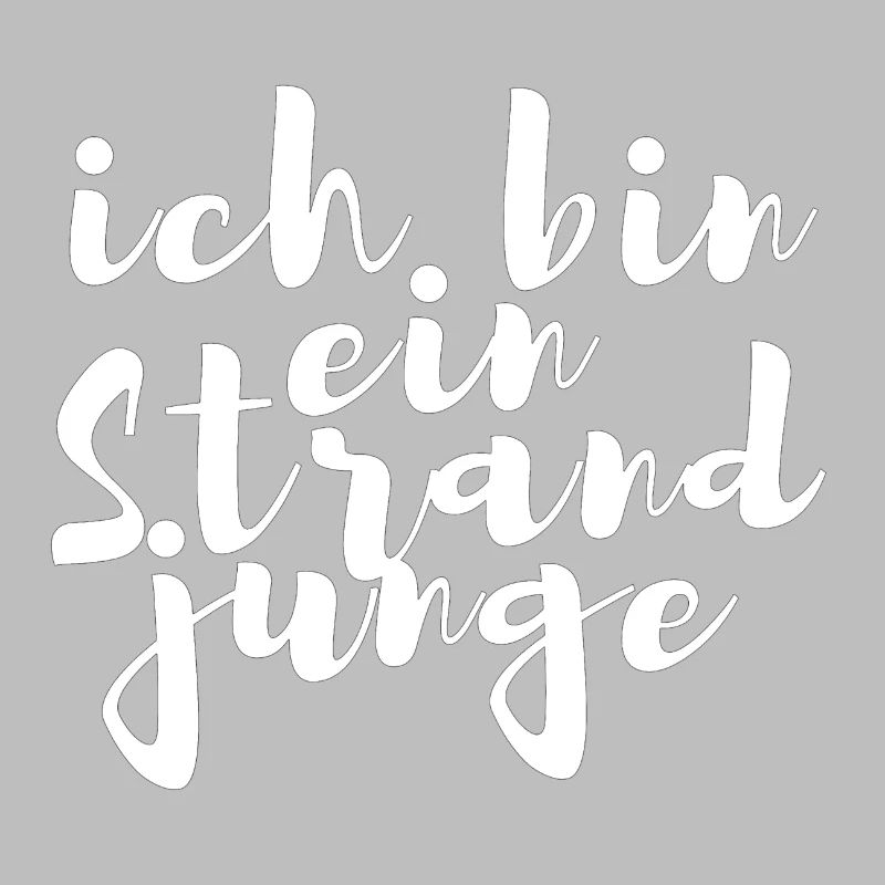 ich bin Strandjunge ich liebe den Strand