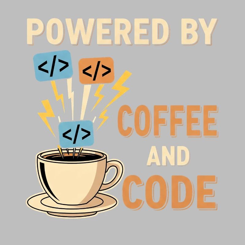 Programmer Coffee Motif Design