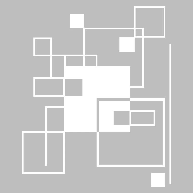 Geometric Gridline Mosaic composition