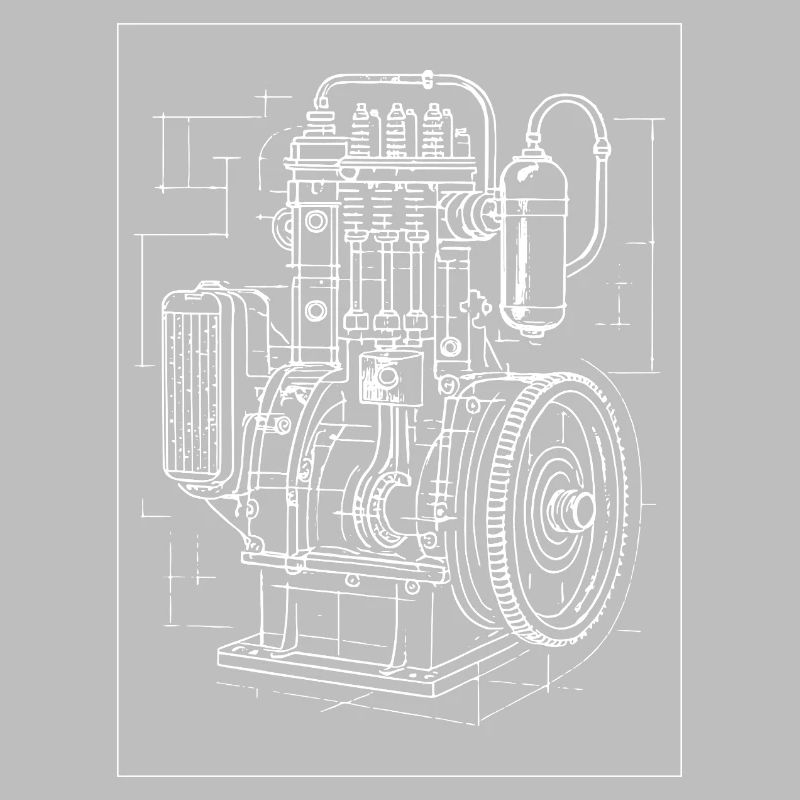 Plan de moteur industriel