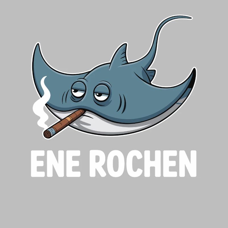 Ene Rochen Raucher Spruch Zigarette Kippe Rauchen