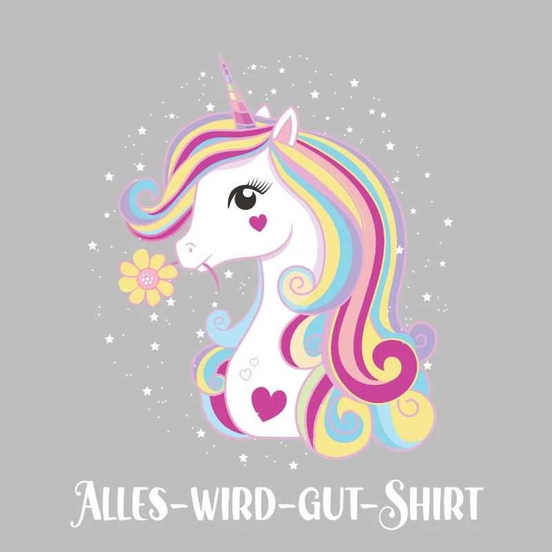 Alles Wird Gut Wunsch Einhorn Genesung Motivation