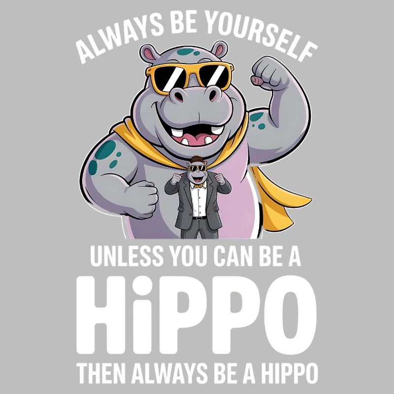Sei immer du selbst, es sei denn, du kannst ein Nilpferd sein