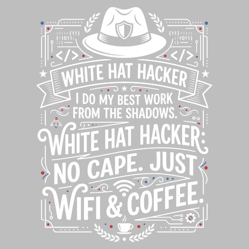 White Hat Hacker Wifi And Coffee
