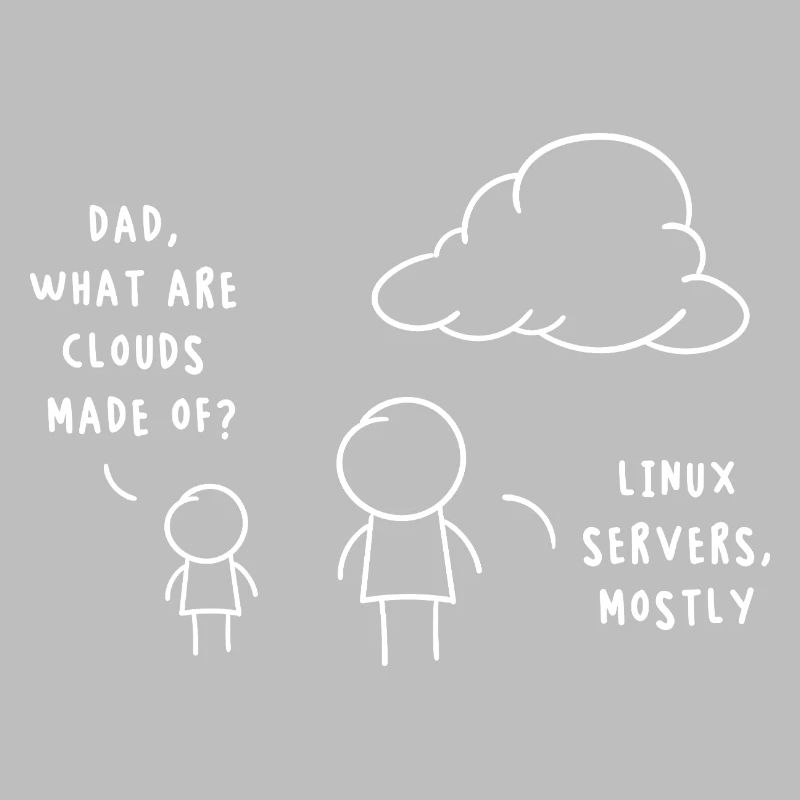 Linux Server Cloud Computing Funny Saying