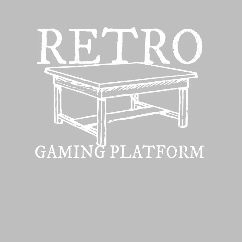 Retro Gaming Plattform - Brettspiele Geschenk