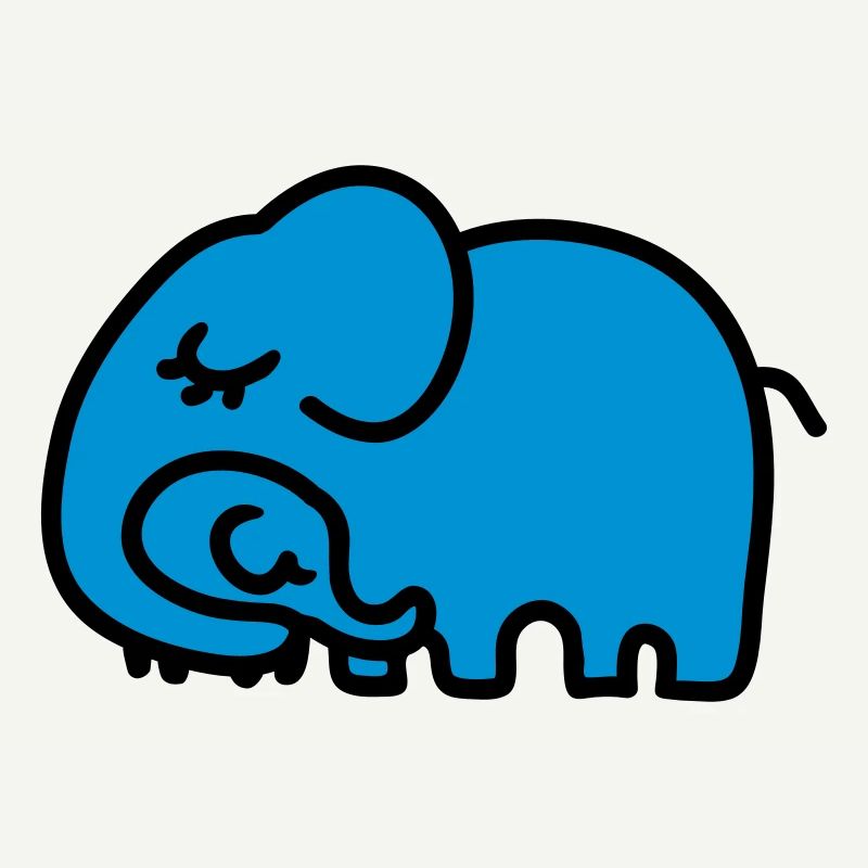 Mère - éléphant des enfants
