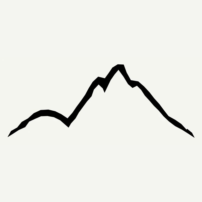 Conception de lignes de belles montagnes