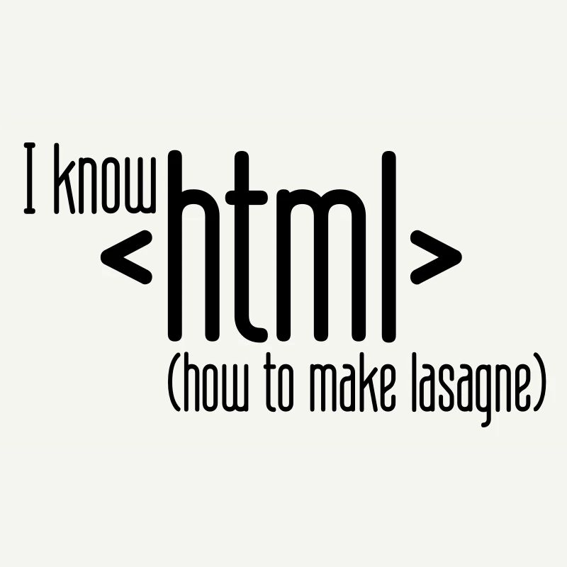 i know html