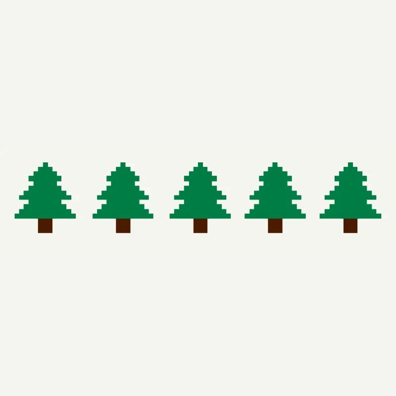 Weihnachtsbäume Pixel