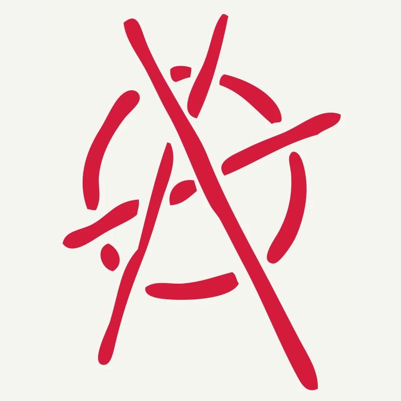 anarchy logo stencil