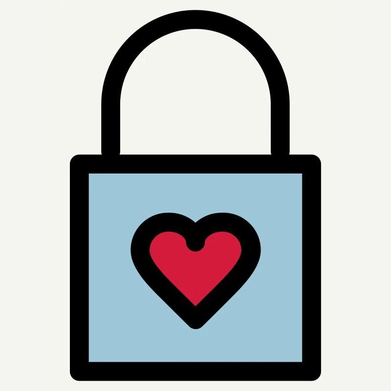 Cadenas, serrure d'amour