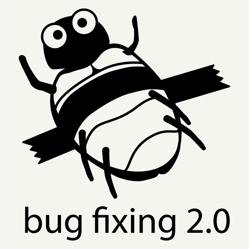 bug fixing einfarbig