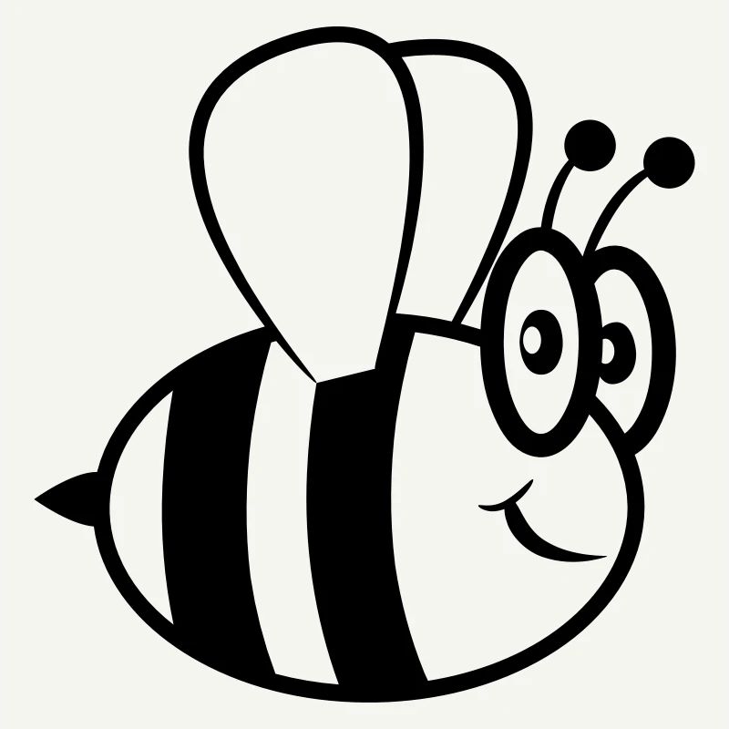 Abeille drôle mignon