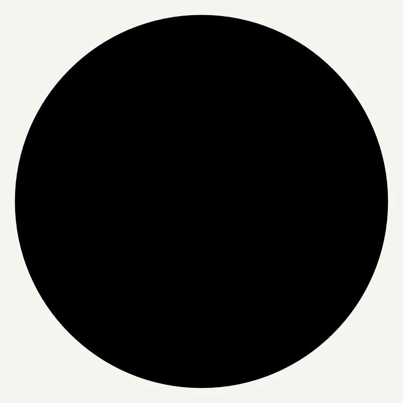 Mathematics-symbol - black circle - hole